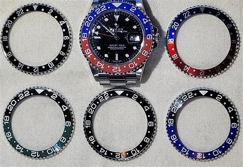 replica rolex bezel insert for a black gmt|rolex gmt bezel replacement.